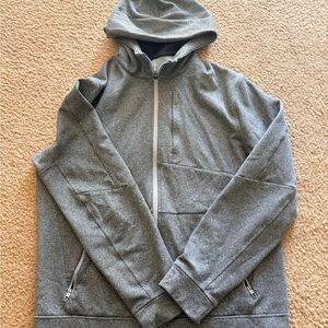 Lululemon Men's Gray Hooded Sweater size Large